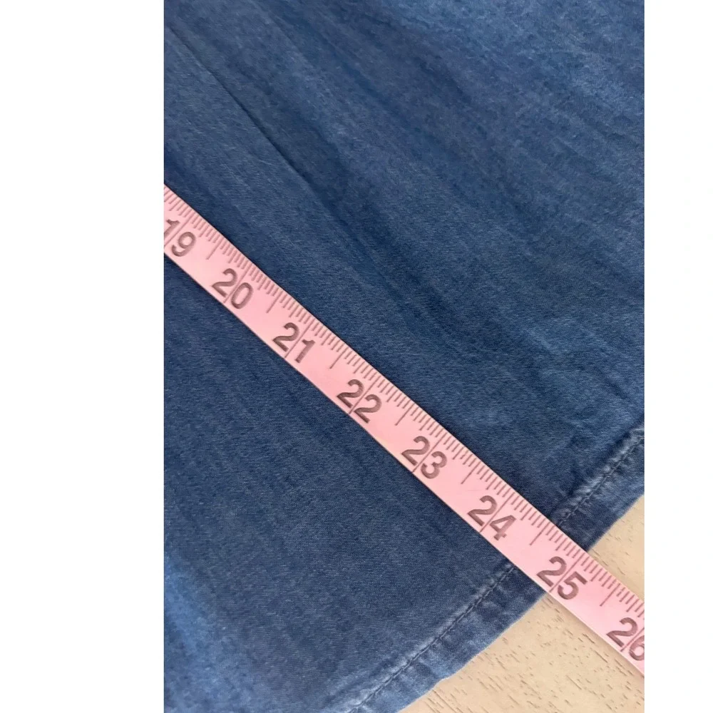 Gap Kids‎ Girls Blue Denim Long Sleeve Button Front Shirt Dress Size 5 Years NWT